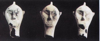 청동으로 만들어진 부여인의 얼굴.