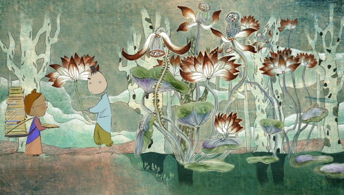 이성강 감독의 단편 애니메이션 <오늘이>(2005)에서 매일이와 장상이가 만나는 장면이다. 오늘이가 길에서 만난 이들은 그에게 존재론적 질문을 던진다. 오늘이는 이를 하나하나 해결해주면서 신녀, 즉 무녀가 된다.