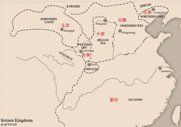 423년 중원의 형세도 /위키피디아