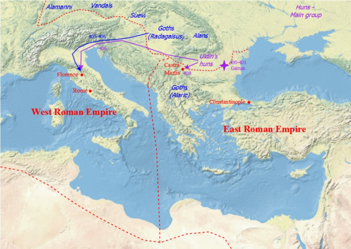 울딘의 공격로 /위키피디아