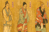 新羅使臣、百濟使臣、高句麗使臣○唐閻立本『王會圖』