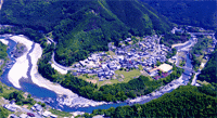 吉野川 宮瀧遺跡○奈良縣吉野郡吉野町大字宮瀧地內