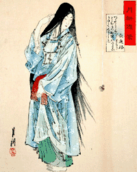 衣通姬○尾形月耕『月耕隨筆』
